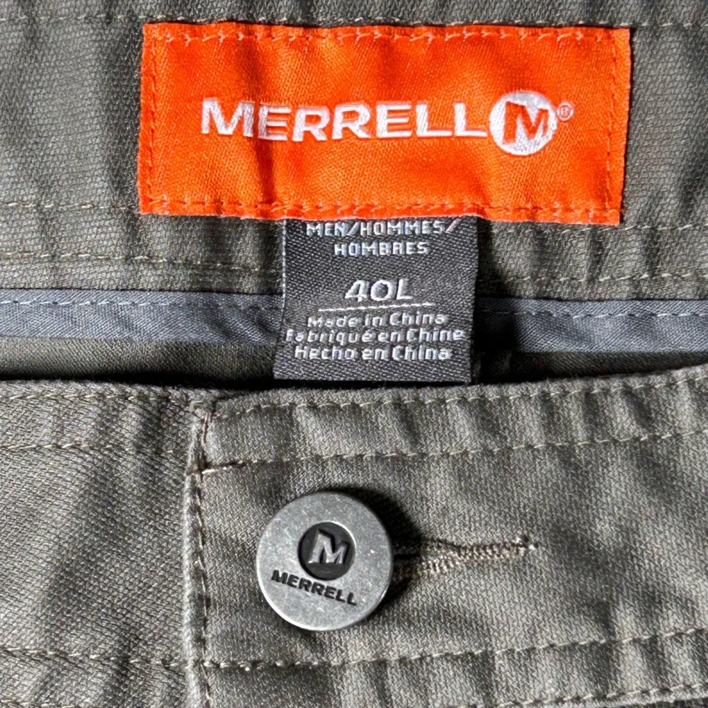 Merrell Articulus Pant Mens 40x34 Castlerock Gray Solid Outdoor Hiking Trail